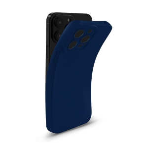 SOFTY MAGSAFE Case for Apple iPhone 12 Navy Blue