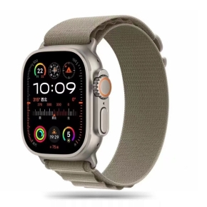 TECH-PROTECT NYLON PRO APPLE WATCH 8 / 9 / 10 / 11 / SE / ULTRA (44 / 45 / 46 / 49 MM) TITANIUM/OLIVE