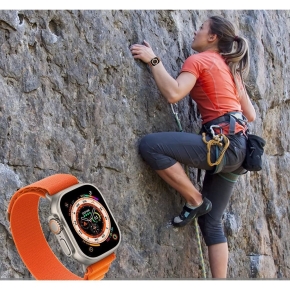TECH-PROTECT NYLON PRO APPLE WATCH 4 / 5 / 6 / 7 / 8 / 9 / SE / ULTRA 1 / 2  (42 / 44 / 45 / 49 MM) NAVY / GREY