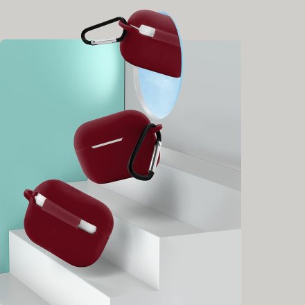 etui do apple airpods pro burgund