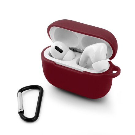 etui do apple airpods pro burgund