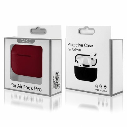 etui do apple airpods pro burgund