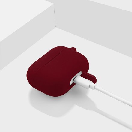 etui do apple airpods pro burgund