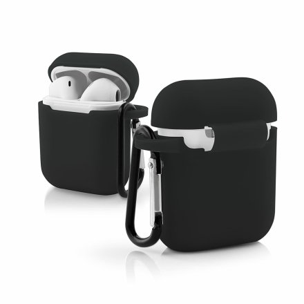 etui do apple airpods i ii czarny