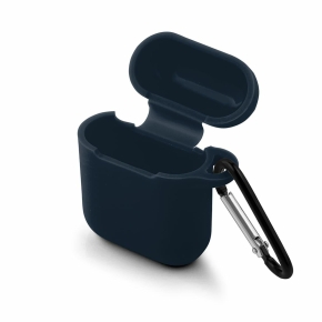 Headphone Case for Apple AirPods I/II Navy Blue