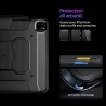 SPIGEN RUGGED ARMOR ”PRO” IPAD PRO 13” 7 / 2024 BLACK