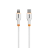 Travel charger VIDVIE PLE248 3A PD 20 W USB+Type-C+cable Type-C/ iPhone white