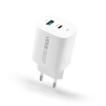 Travel charger VIDVIE PLE248 3A PD 20W  USB+Type-C white