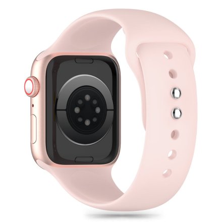 TECH-PROTECT SILICONE APPLE WATCH 4 / 5 / 6 / 7 / 8 / 9 / SE (38 / 40 / 41 MM) LIGHT PINK