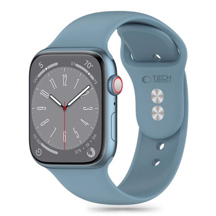 TECH-PROTECT SILICONE APPLE WATCH 4 / 5 / 6 / 7 / 8 / 9 / SE / ULTRA 1 / 2 (42 / 44 / 45 / 49 MM) WINTER BLUE