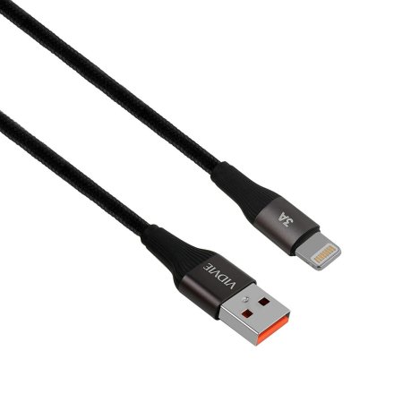 kabel vidvie 4038 usb iphone 3m czarny