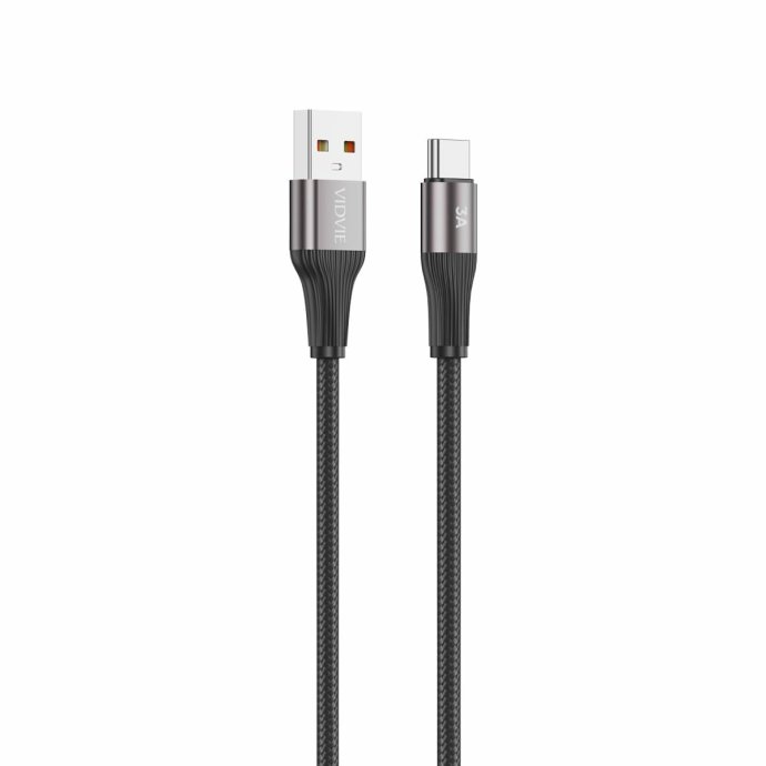 kabel vidvie 4038 usb typc czarny 1m