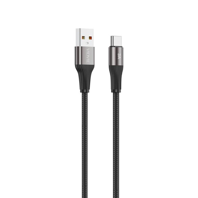 kabel vidvie 4038 usb typc czarny 2m