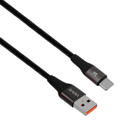 kabel vidvie 4038 usb typc czarny 2m