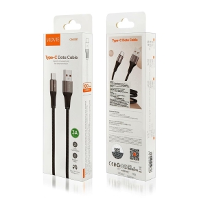 Cable VIDVIE CB4038 USB/Type-C 3A 1m black