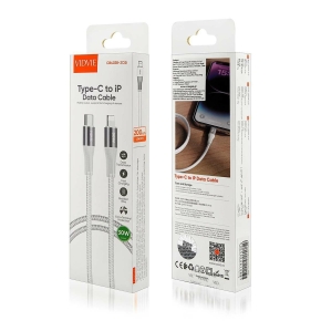 VIDVIE CB4038 Type-C/iPhone 30W Cable, 2m White