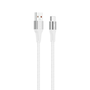 Kabel VIDVIE CB4038 USB/Type C 3A, 1m biały