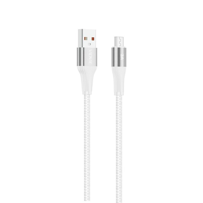 kabel vidvie 4038 usb micro 3m bialy