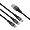 Cable VIDVIE CB4039 3in1 1.2m black