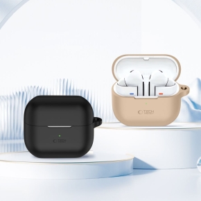 TECH-PROTECT SILICONE HOOK SAMSUNG GALAXY BUDS 3 / 3 PRO CAFE LATTE