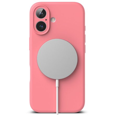 RINGKE SILICONE MAGNETIC MAGSAFE IPHONE 16 PINK