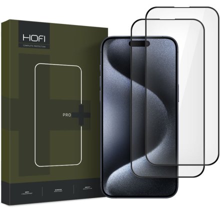 SZKŁO HARTOWANE HOFI GLASS PRO+ 2-PACK IPHONE 16 PRO MAX BLACK