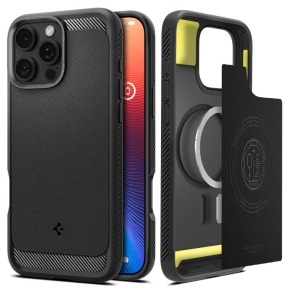 SPIGEN RUGGED ARMOR MAG MAGSAFE IPHONE 16 PRO MAX MATTE SCHWARZ