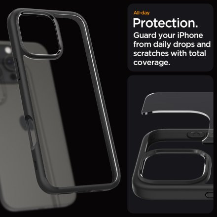 SPIGEN ULTRA HYBRID IPHONE 16 PRO MAX MATTE BLACK