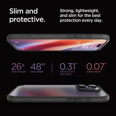 SPIGEN ULTRA HYBRID IPHONE 16 PRO MAX FROST BLACK