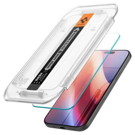 SZKŁO HARTOWANE SPIGEN GLAS.TR ”EZ FIT” IPHONE 16 PRO MAX CLEAR