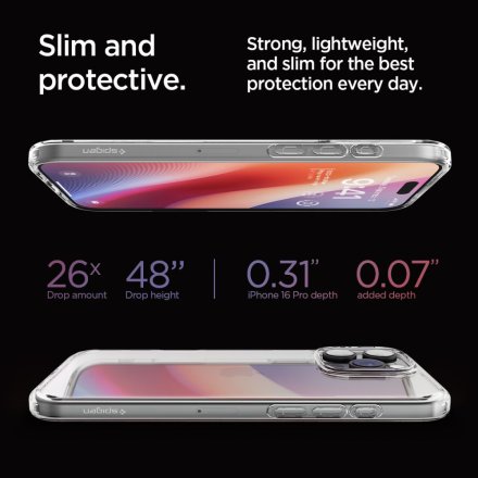 SPIGEN ULTRA HYBRID IPHONE 16 PRO CRYSTAL CLEAR