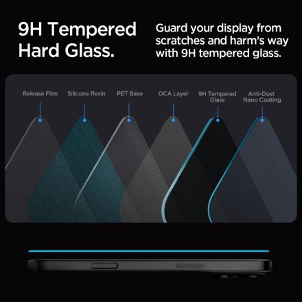 SZKŁO PRYWATYZUJĄCE SPIGEN GLAS.TR ”EZ FIT” 2-PACK IPHONE 16 PRO PRIVACY