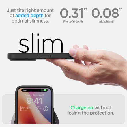 SPIGEN ULTRA HYBRID IPHONE 16 FROST BLACK