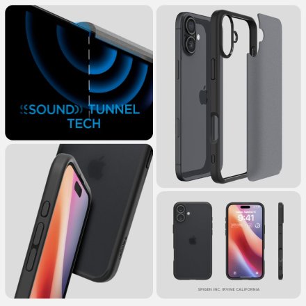 SPIGEN ULTRA HYBRID IPHONE 16 FROST BLACK