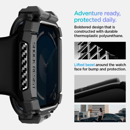 SPIGEN RUGGED ARMOR APPLE WATCH 10 (42 MM) MATTE BLACK