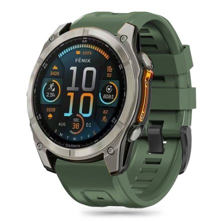 TECH-PROTECT SILICONE GARMIN FENIX 5X / 5X PLUS / 6X / 6X PRO / 7X / 8 (51 MM) ARMY GREEN