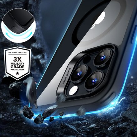 ESR CLASSIC HYBRID HALOLOCK MAGSAFE & TEMPERED GLASS IPHONE 16 PRO MAX CLEAR/BLACK