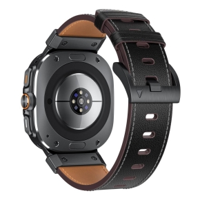 TECH-PROTECT DELTA PRO SAMSUNG GALAXY WATCH ULTRA 2024 / 2025 (47 MM) LEATHER BLACK