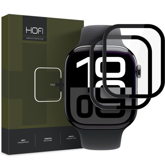 SZKŁO HYBRYDOWE HOFI HYBRID PRO+ 2-PACK APPLE WATCH 10 (46 MM) BLACK