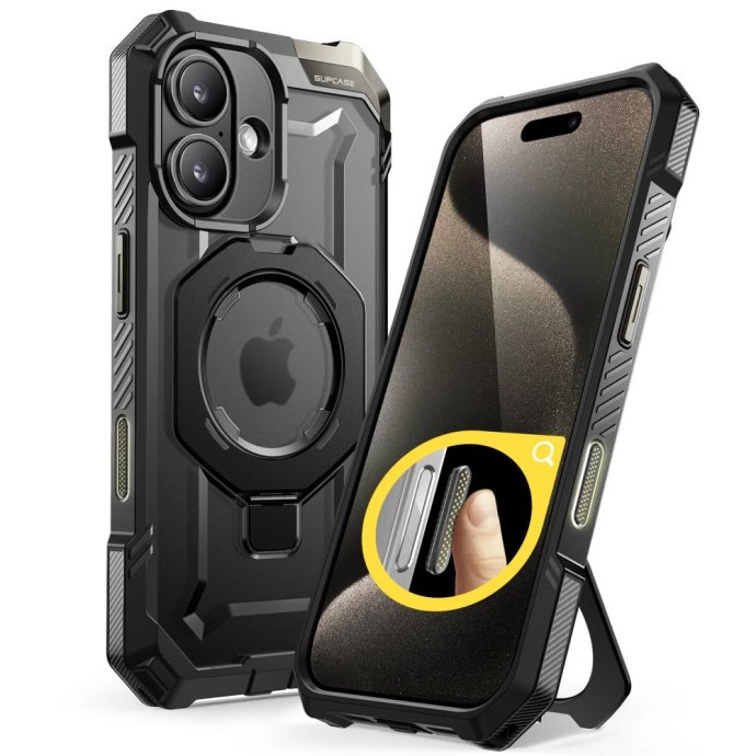 SUPCASE UB GRIP MAG MAGSAFE IPHONE 16 BLACK