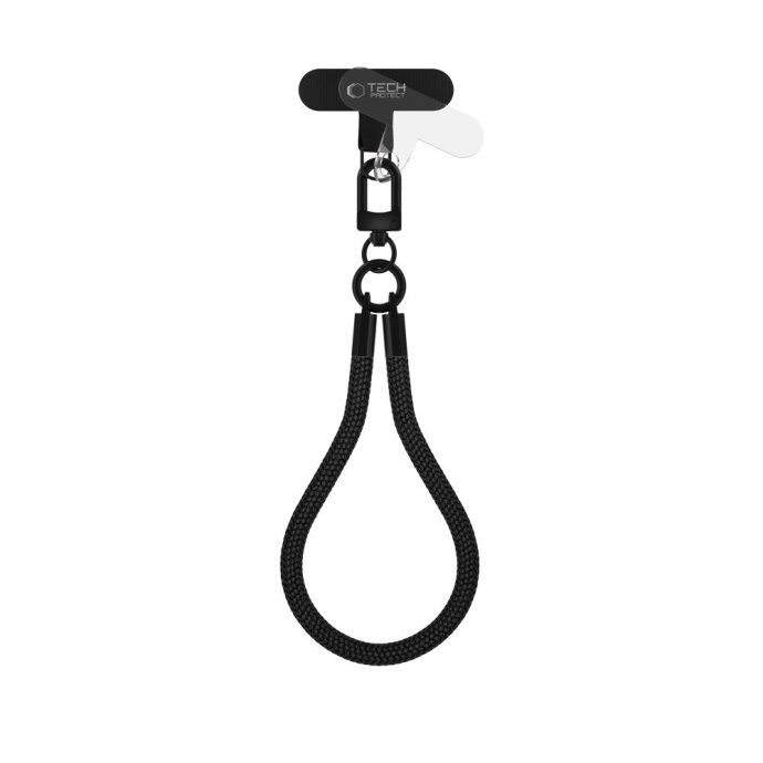 TECH-PROTECT C3S ROPE WRIST STRAP BLACK/BLACK