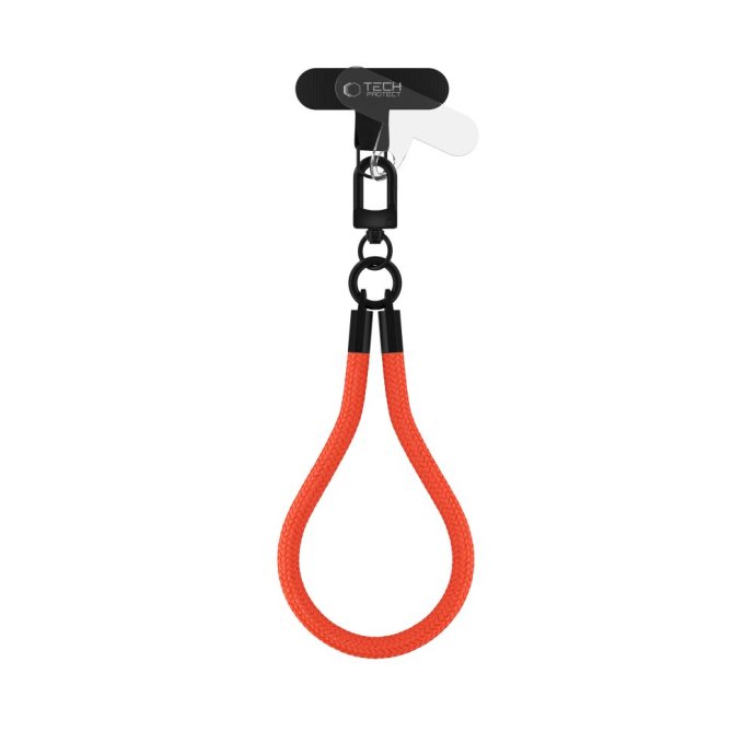 TECH-PROTECT C3S ROPE WRIST STRAP NEON ORANGE/BLACK