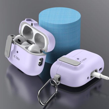 TECH-PROTECT SLIM HOOK APPLE AIRPODS PRO 1 / 2 LAVENDER