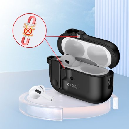 TECH-PROTECT SLIM HOOK APPLE AIRPODS PRO 1 / 2 BLACK