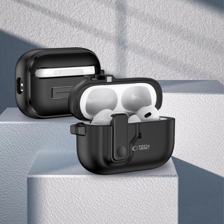 TECH-PROTECT SLIM HOOK APPLE AIRPODS PRO 1 / 2 BLACK