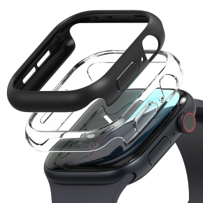 RINGKE SLIM 2-PACK APPLE WATCH 10 / 11 (46 MM) CLEAR & MATTE BLACK