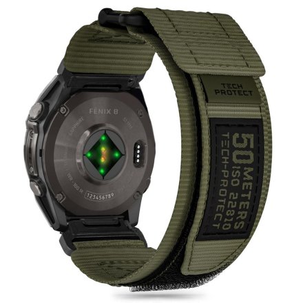 TECH-PROTECT SCOUT PRO GARMIN FENIX 5 / 6 / 6 PRO / 7 / 8 (47 MM) / E MILITARY GREEN