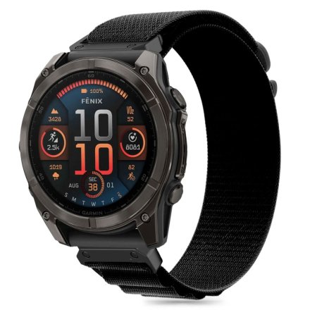 TECH-PROTECT NYLON PRO GARMIN FENIX 5 / 6 / 6 PRO / 7 / 8 (47 MM) / E BLACK