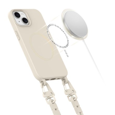 TECH-PROTECT MAGNECKLACE MAGSAFE IPHONE 13 COSMIC LATTE