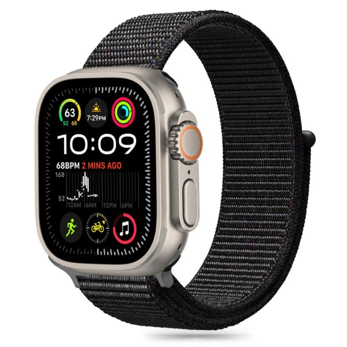 TECH-PROTECT NYLON APPLE WATCH 6 / 7 / 8 / 9 / 10 / SE (40 / 41 / 42 MM) BLACK